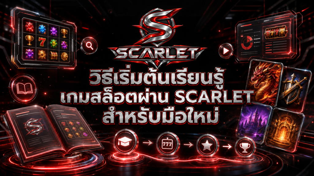 วิธีเริ่มต้นเรียนรู้เกมสล็อตผ่าน SCARLET สำหรับมือใหม่
